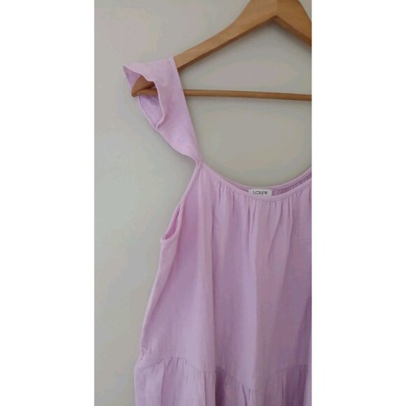 New J. Crew Ruffle-Strap Gauze Maxi Dress - Picture 3 of 10